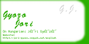 gyozo jori business card